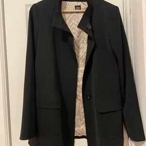 Cinzia Rocca Black Lana Wool Suit Jacket Size 6